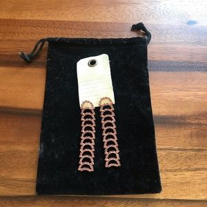 Anthropologie Lilac Sparkle Drop Earrings NWT